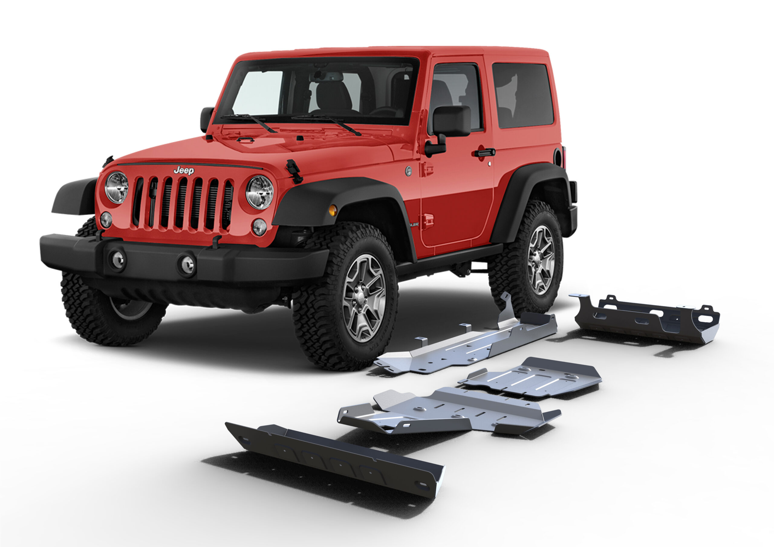 RIVAL Skidplate full kit (5 pcs) Jeep Wrangler JK - Trail Nomad